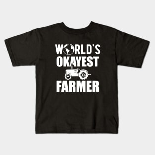 Farmer - World's okayest farmer Kids T-Shirt